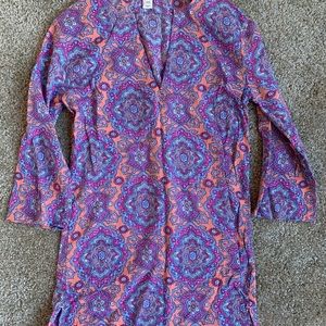 Colorful J. Crew v-neck tunic